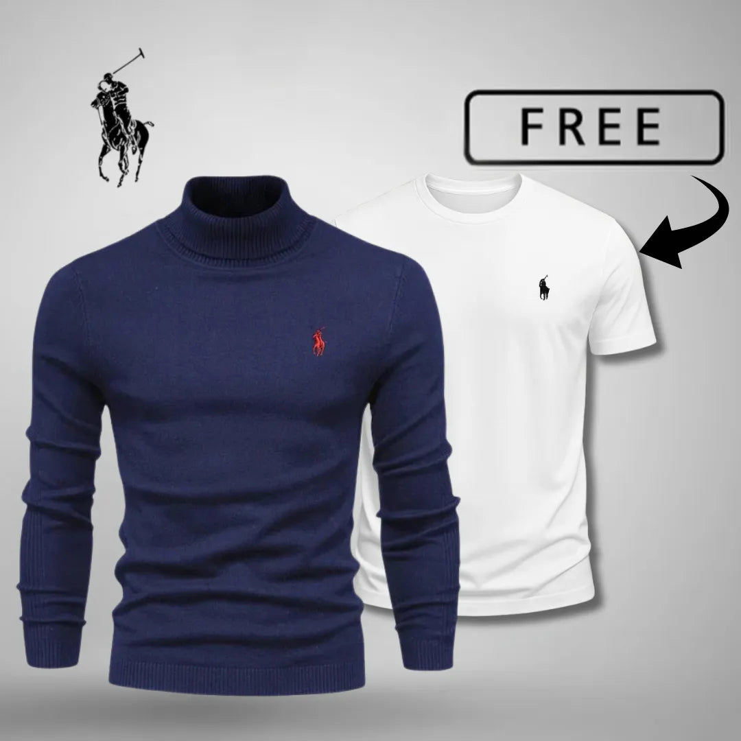 Herren Premium Rollkragenpullover™ + Gratis T-Shirt Heute
