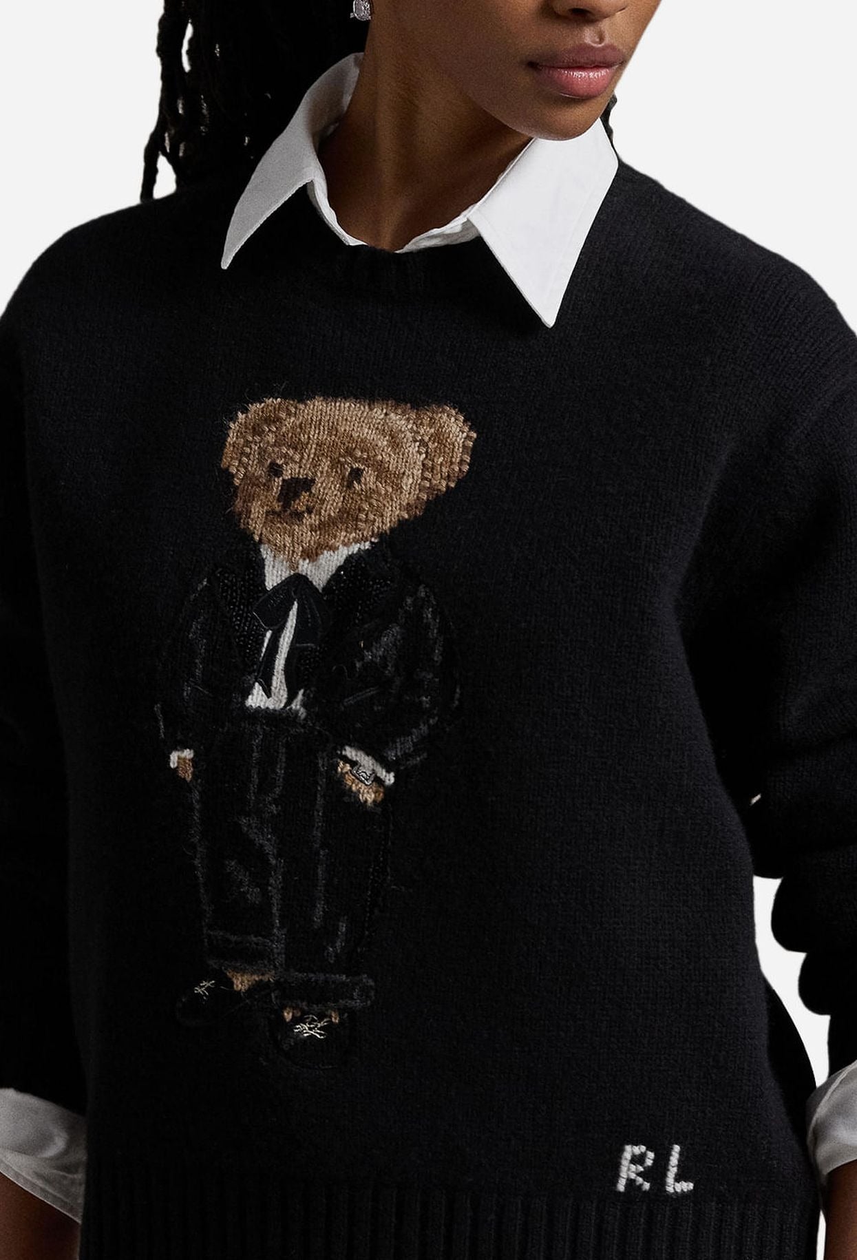 Herrenpullover | Black Polo Bear