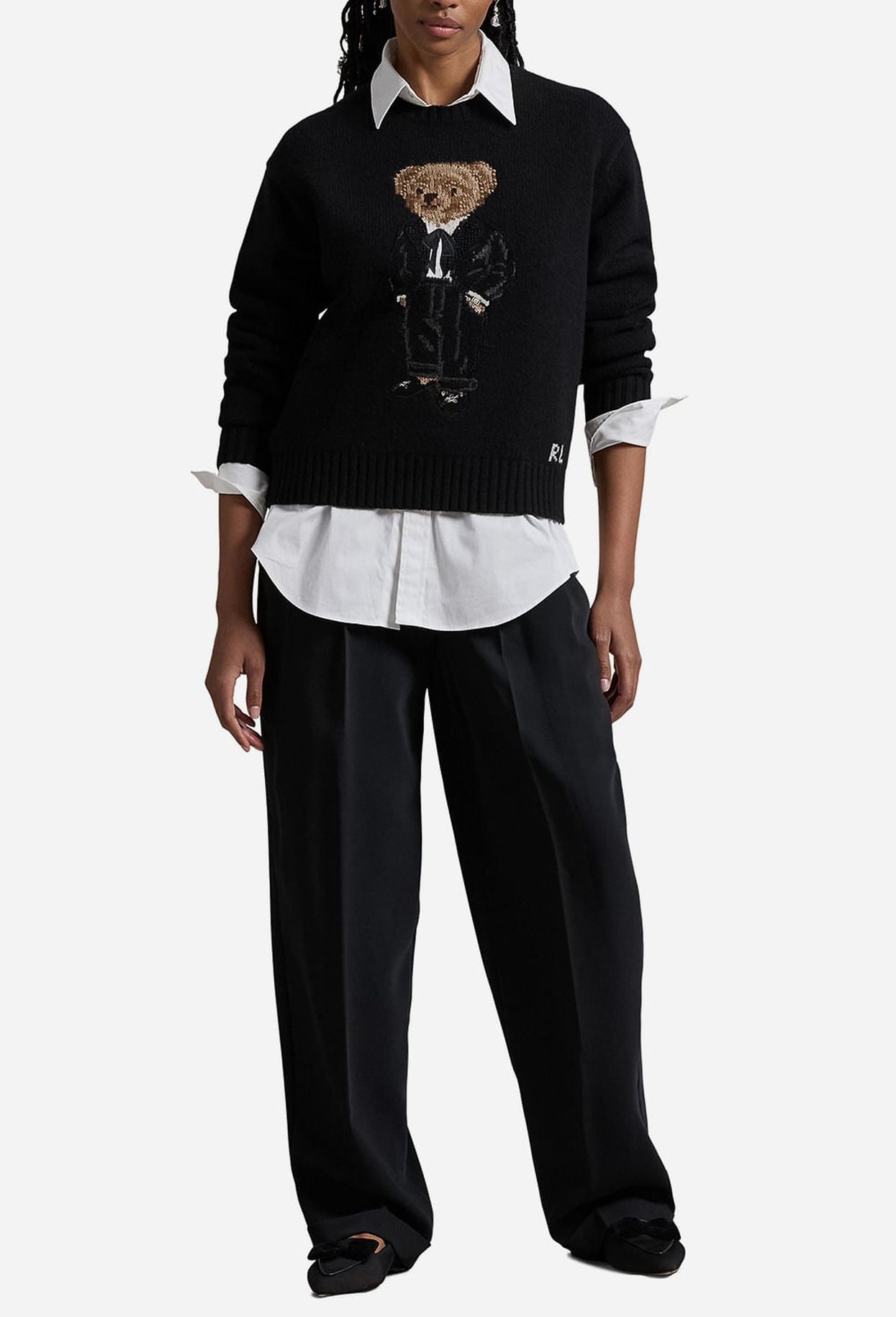 Herrenpullover | Black Polo Bear