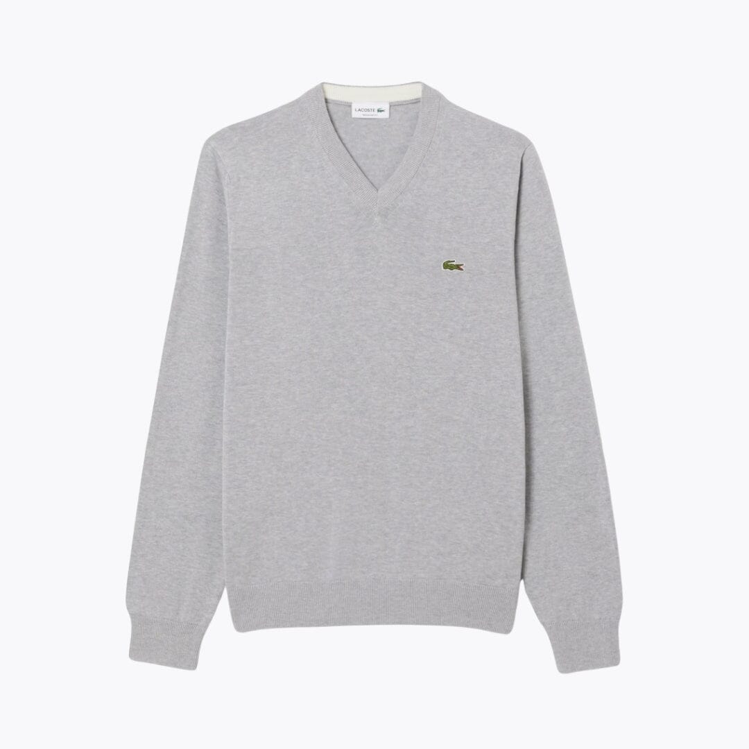 L.C Monochrome Cotton V-neck Sweater