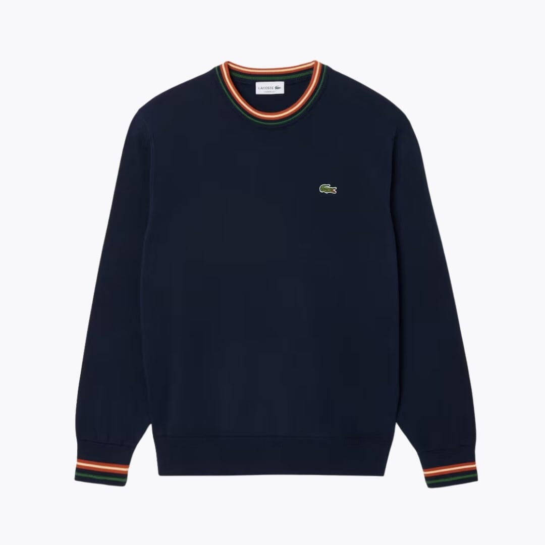 Pull en jersey de coton rayé L.C.