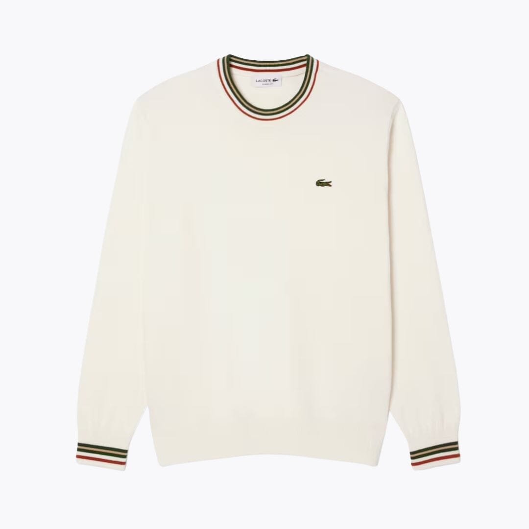 Pull en jersey de coton rayé L.C.