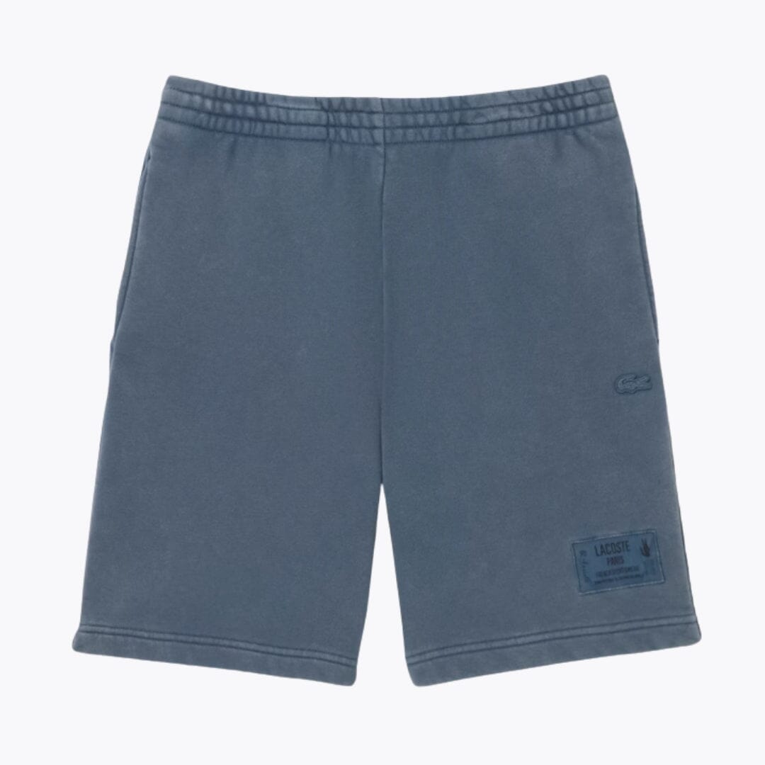 Short en molleton de coton effet délavé L.C