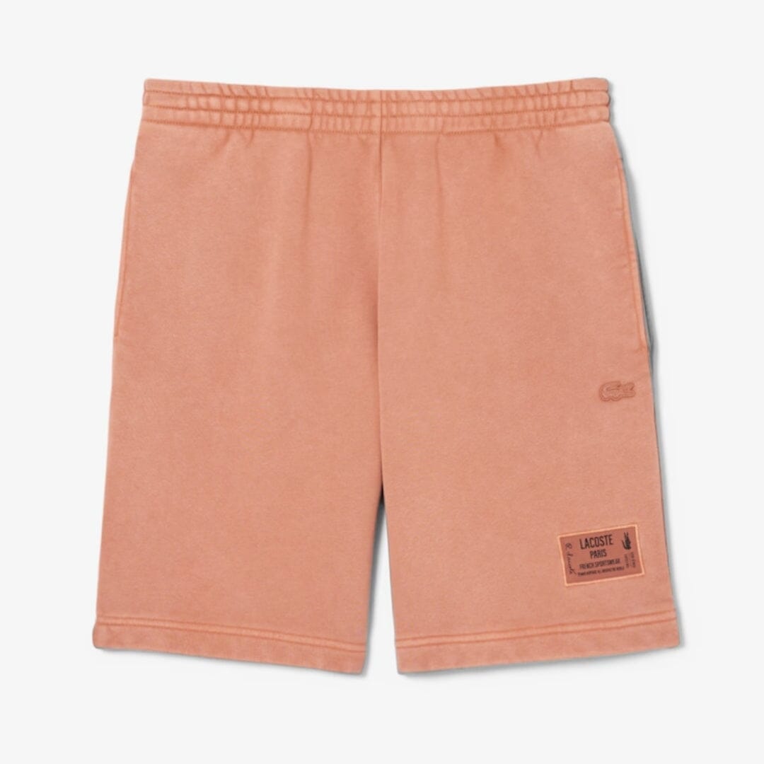 Short en molleton de coton effet délavé L.C