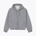 Veste à capuche en jean effet délavé L.C.