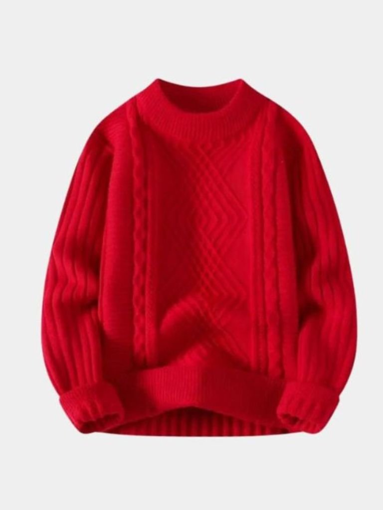 Pull texturé minimaliste - Cross & Crown