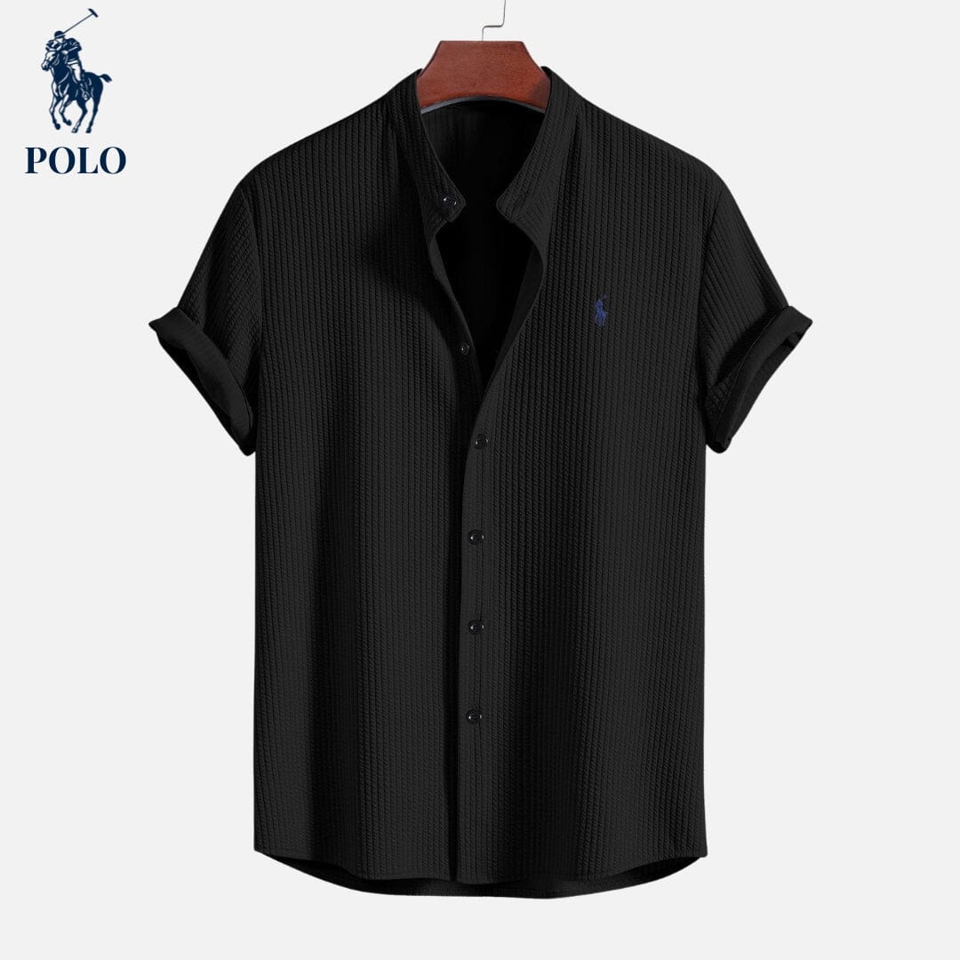 Herren-Poloshirt mit Hampton-Kragen