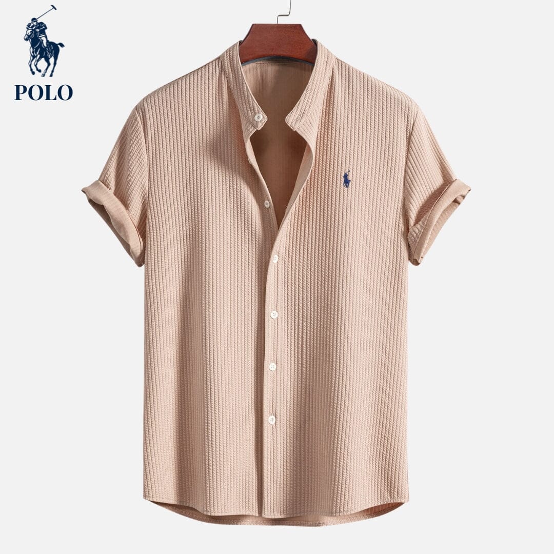 Herren-Poloshirt mit Hampton-Kragen