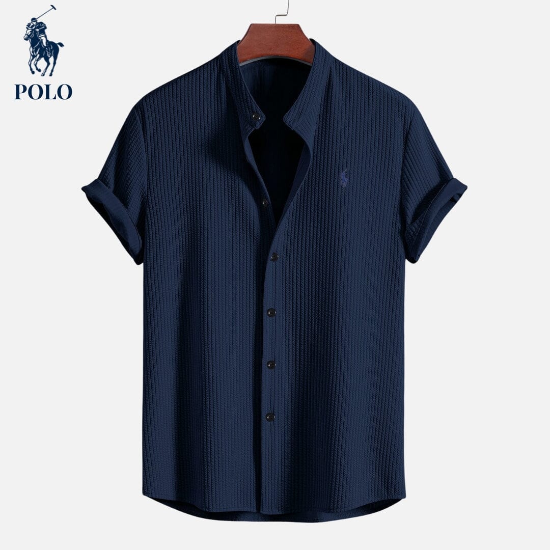 Herren-Poloshirt mit Hampton-Kragen