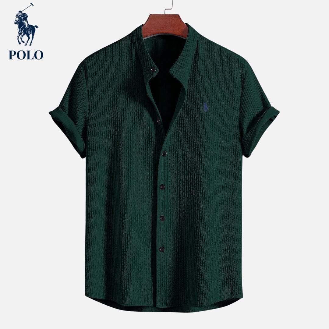 Herren-Poloshirt mit Hampton-Kragen
