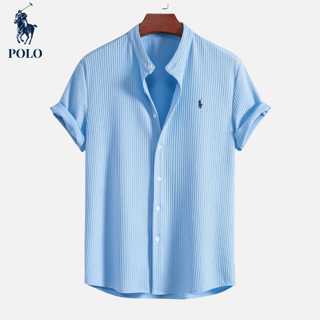 Herren-Poloshirt mit Hampton-Kragen