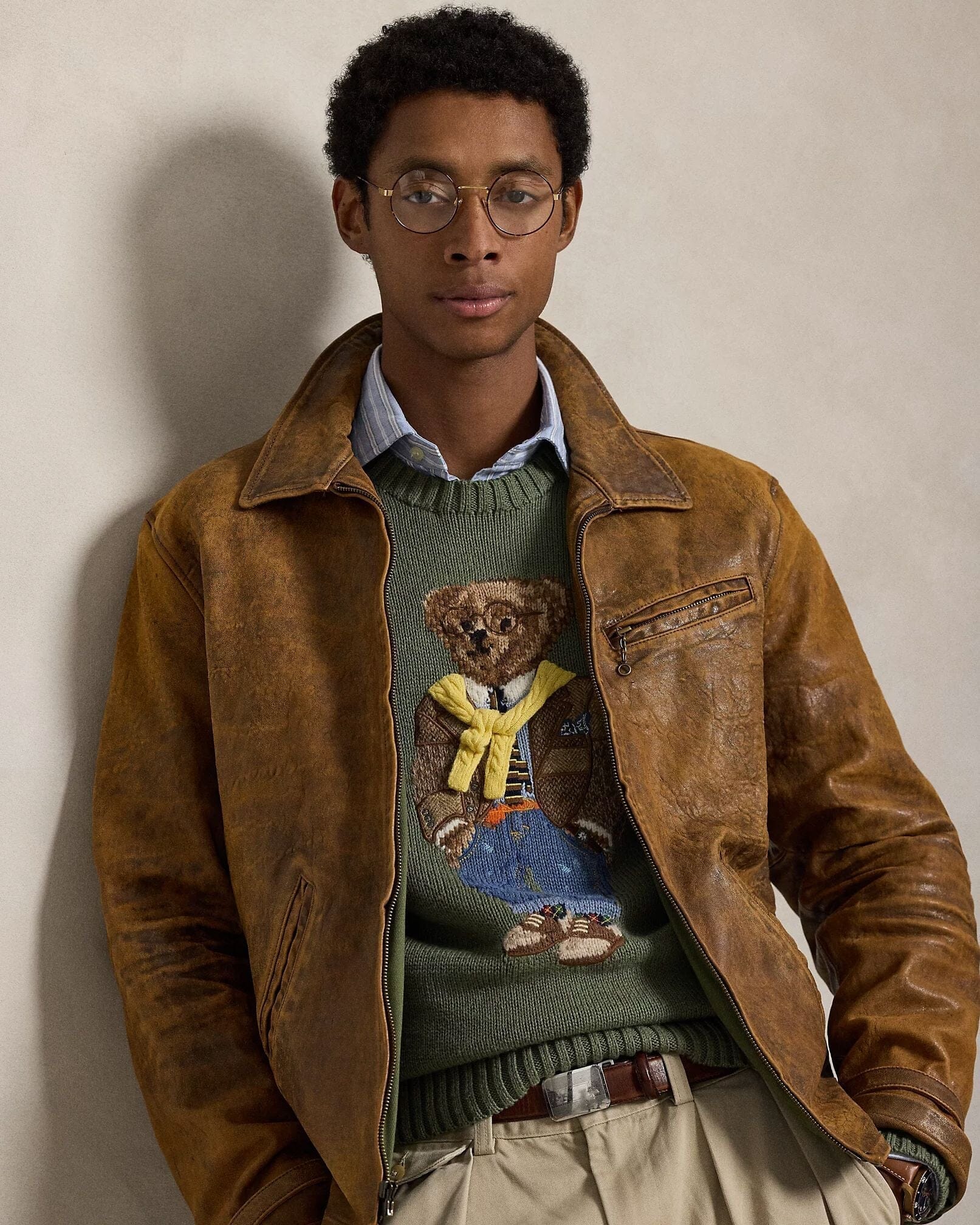 Herren-Polo-Bear-Pullover