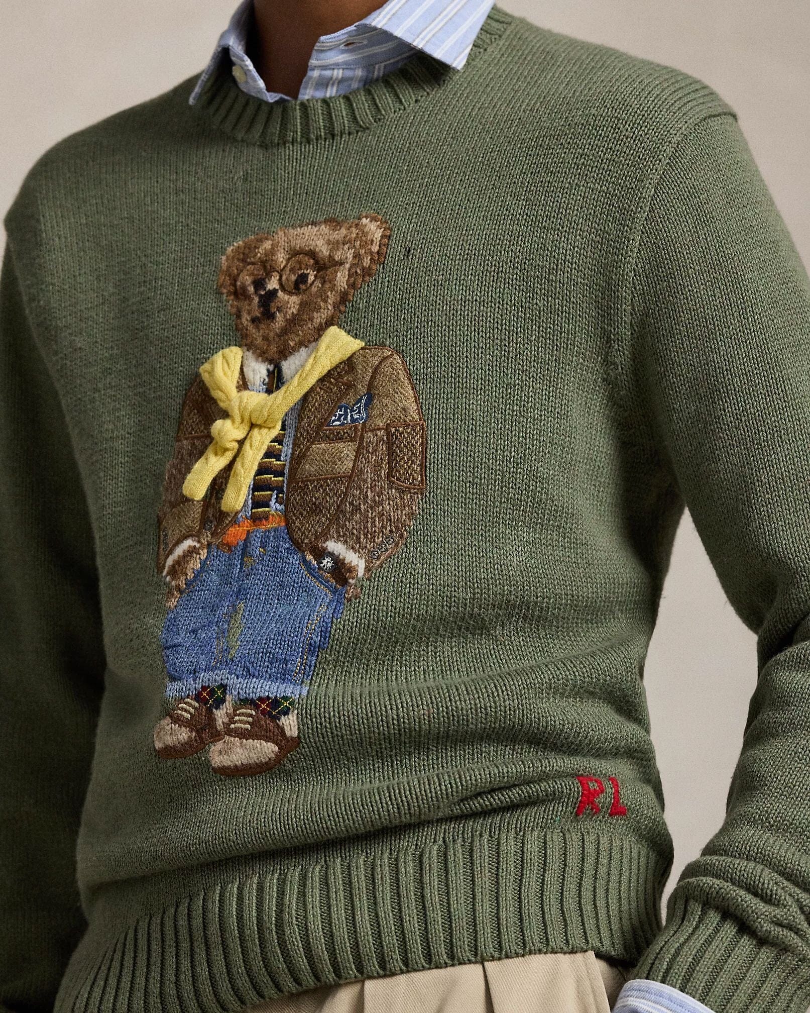 Herren-Polo-Bear-Pullover