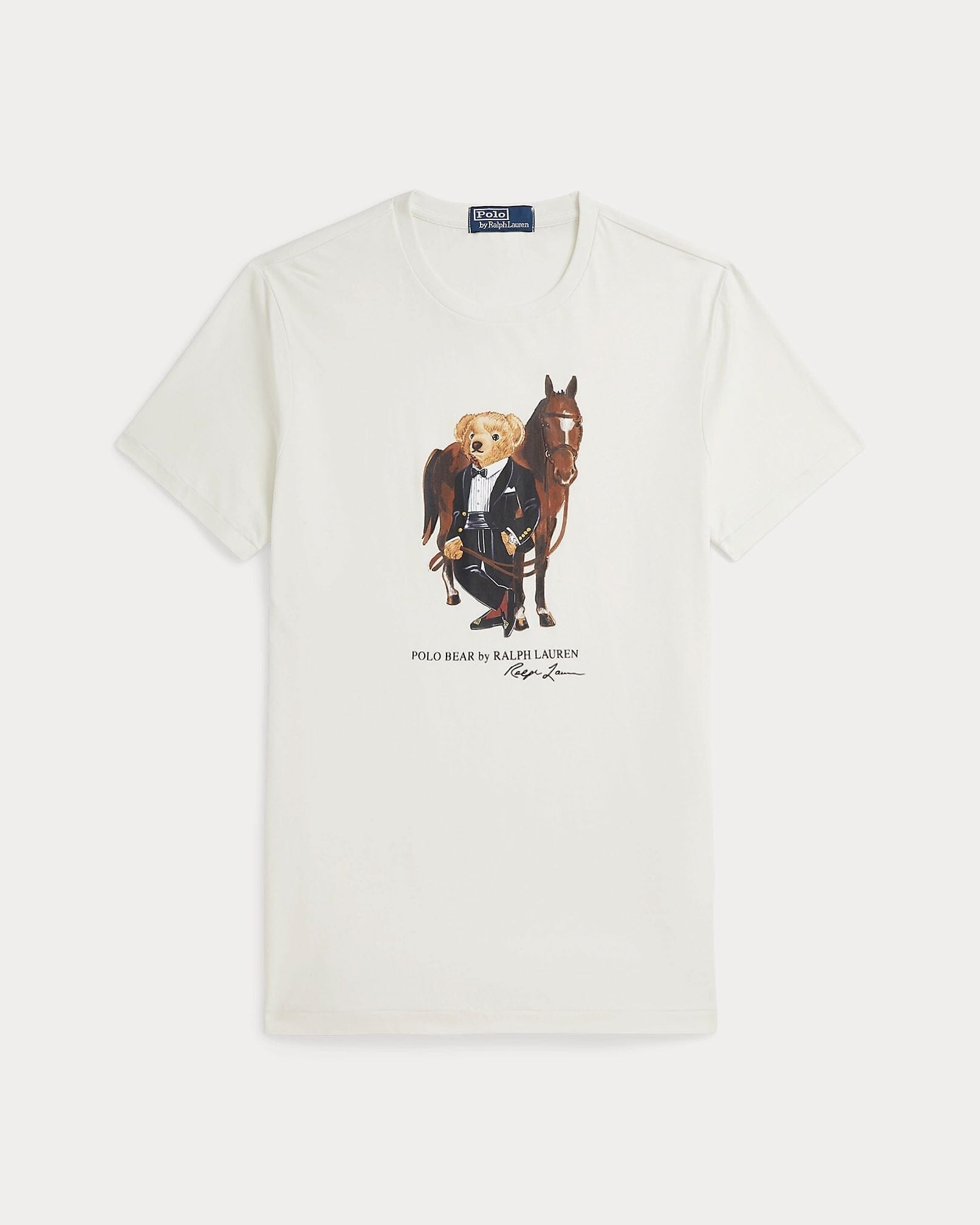 Herren Baumwoll-T-Shirt mit Polo Bear