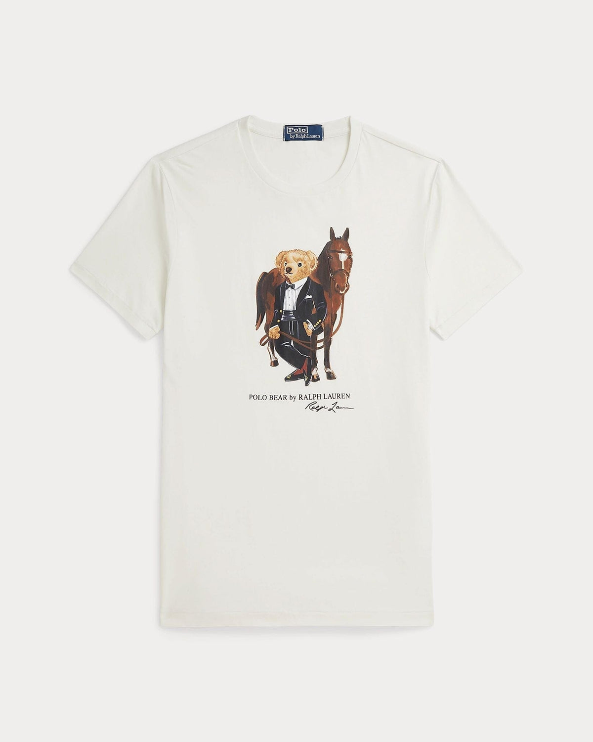Herren Baumwoll-T-Shirt mit Polo Bear