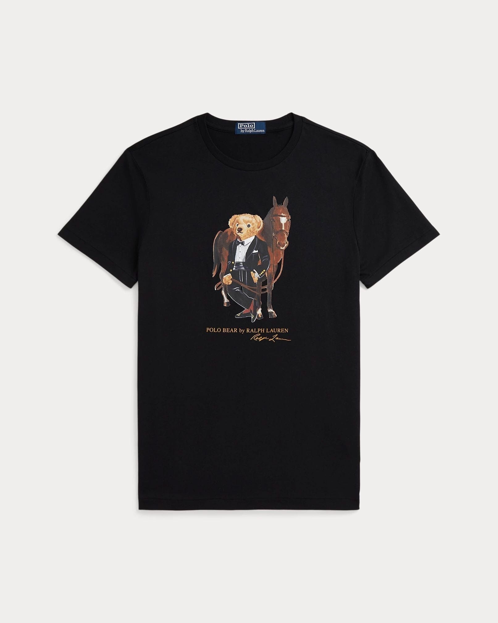 Herren Baumwoll-T-Shirt mit Polo Bear