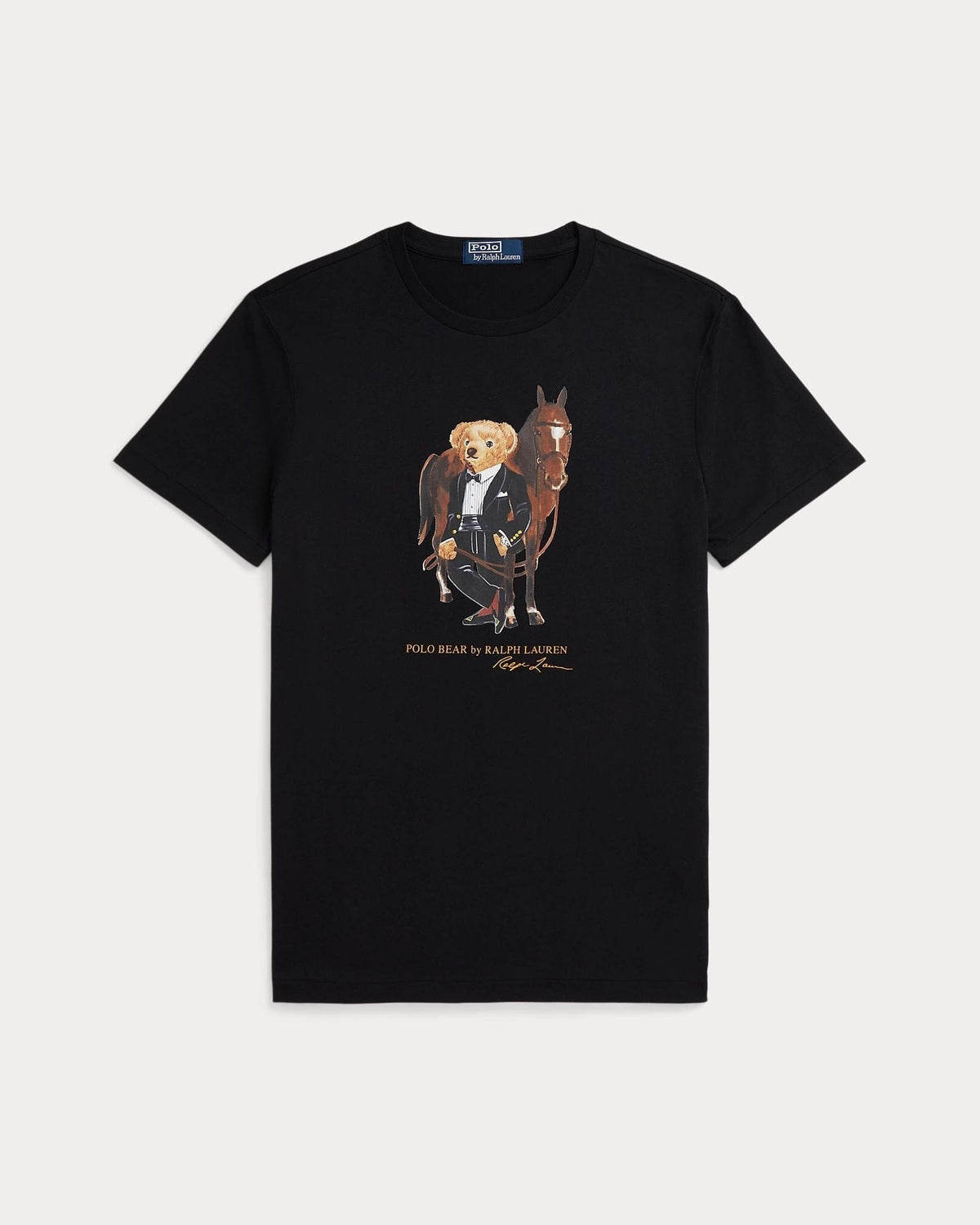 Herren Baumwoll-T-Shirt mit Polo Bear