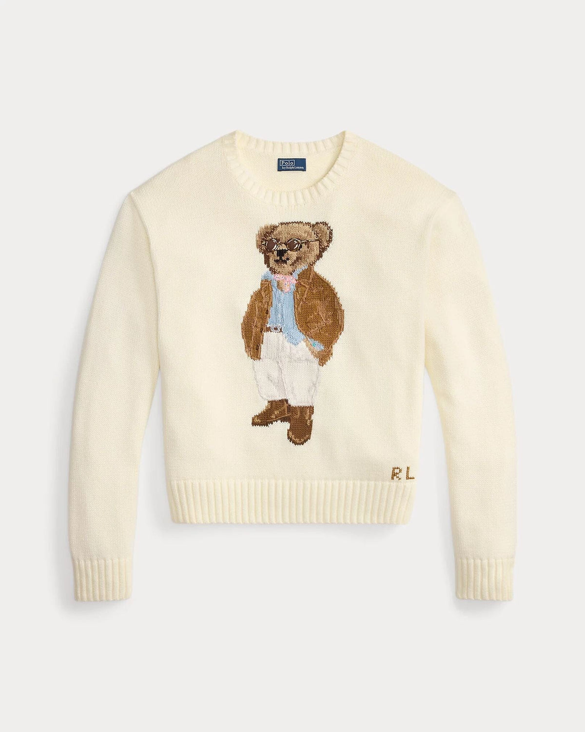 Herren Polo Bear Baumwoll-Rundhalspullover