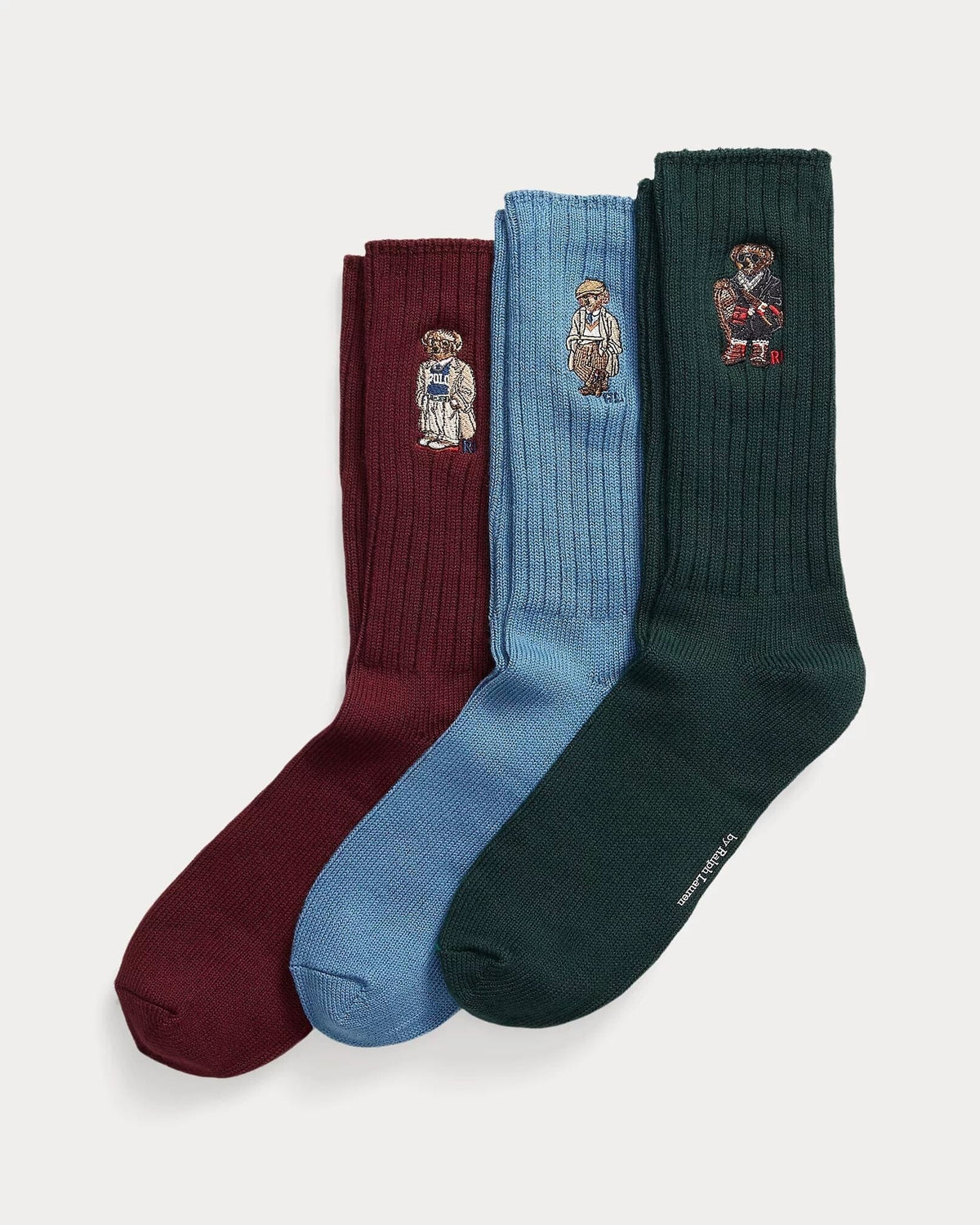 Lot de 3 paires de chaussettes ras du cou Polo Bear pour homme