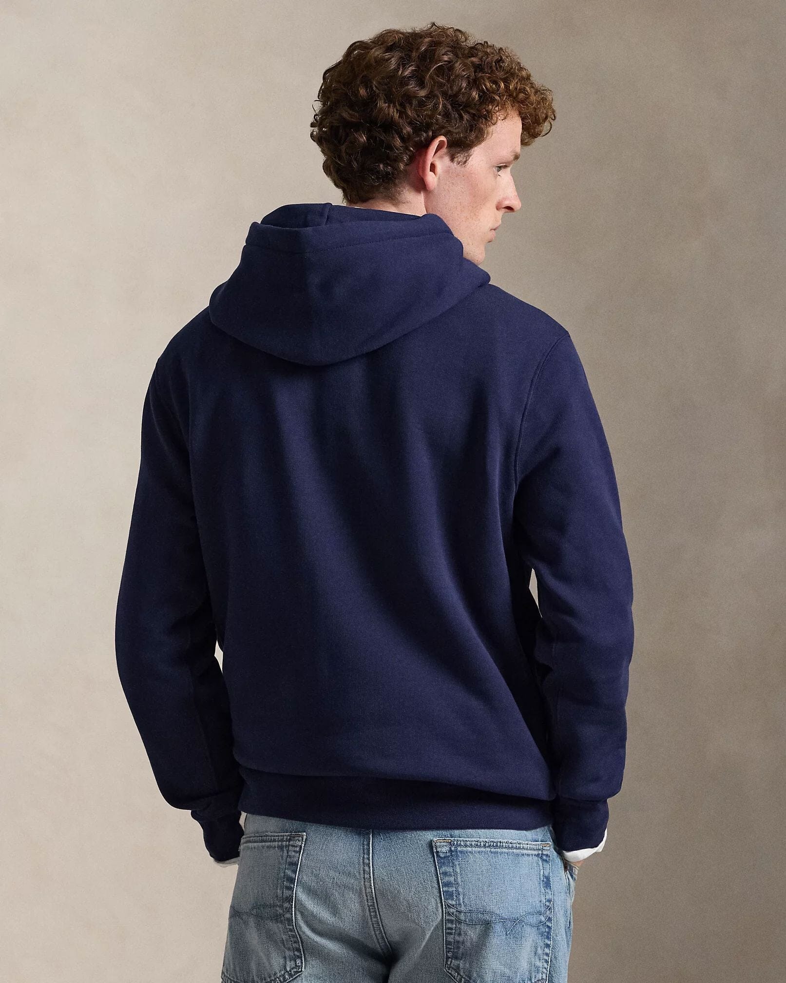 Herren Fleece-Kapuzenpullover mit Polo Bear