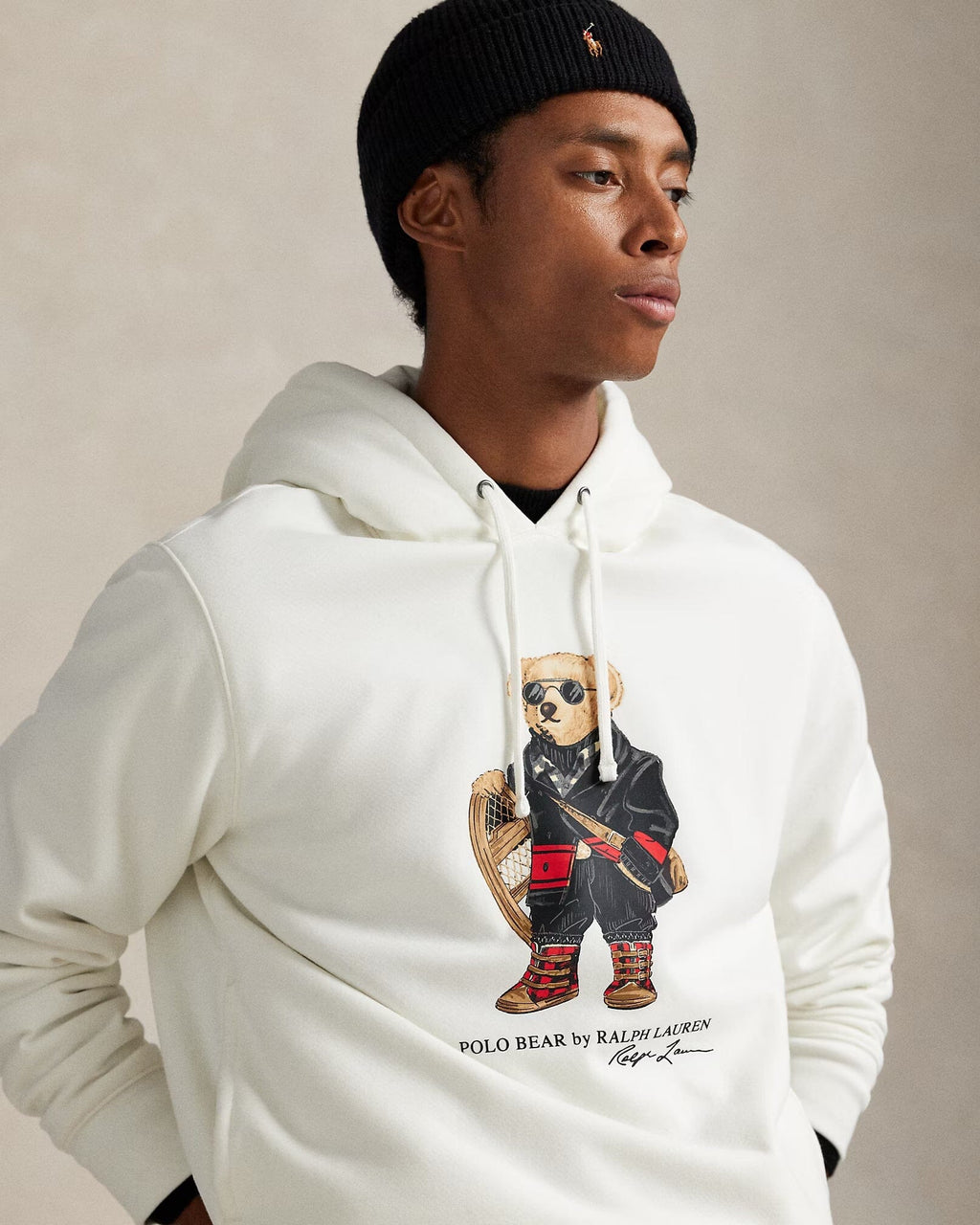 Sweat à capuche en molleton Polo Bear pour homme