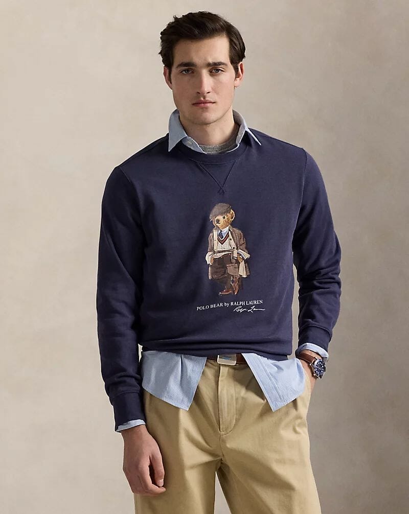 Sweat-shirt en molleton Polo Bear pour homme