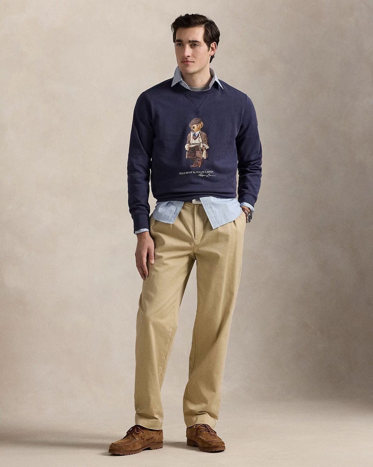 Sweat-shirt en molleton Polo Bear pour homme