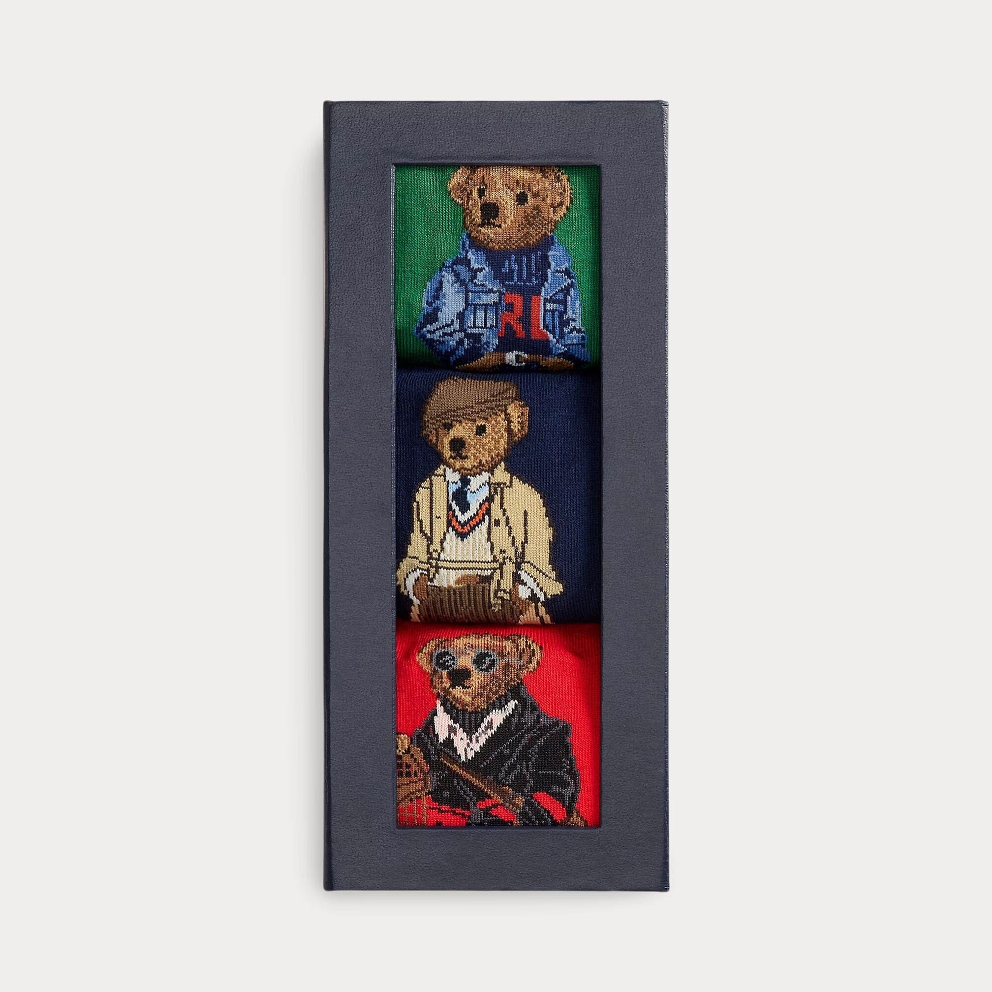 Herren Polo Bear Crew Socken 3er-Geschenkset