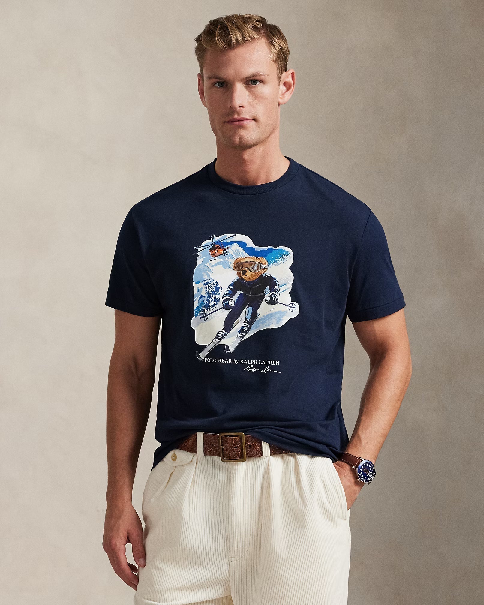 Herren Polo Bear T-Shirt aus Jersey im Classic Fit