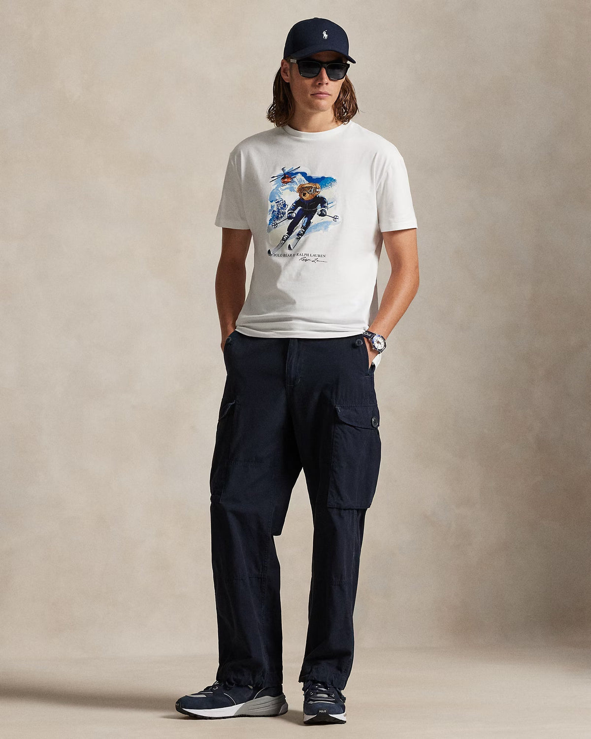 T-shirt Polo Bear en jersey pour homme Coupe classique