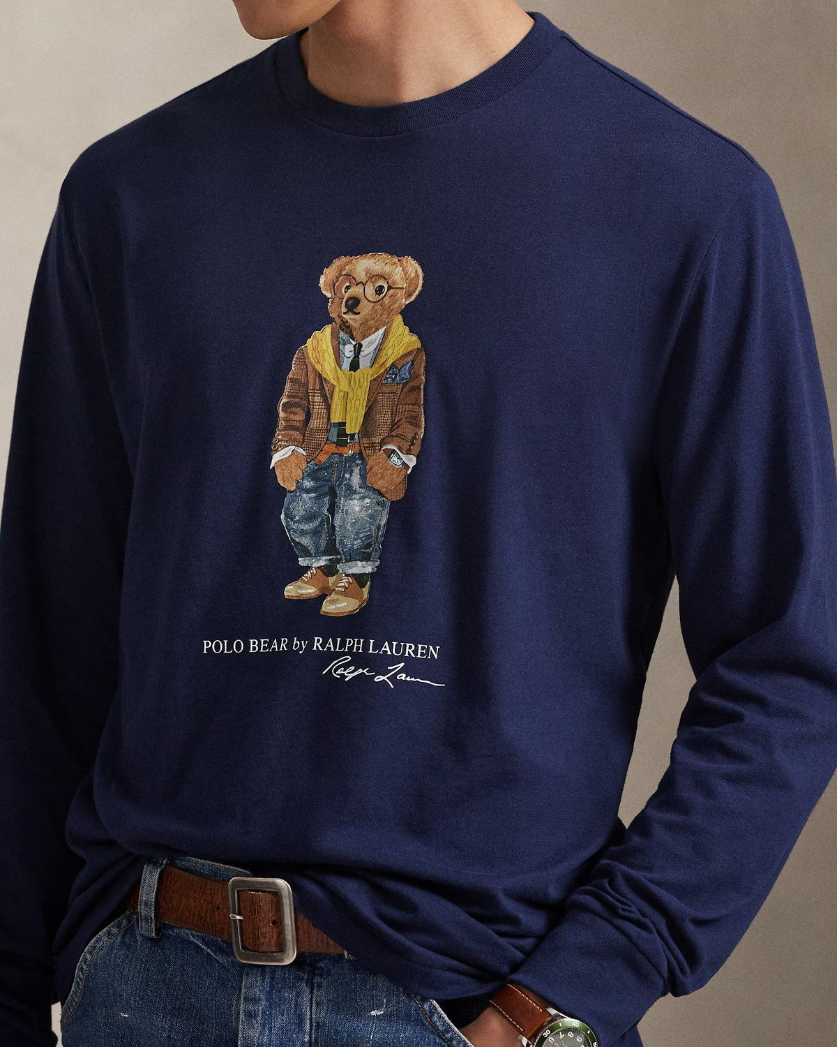 T-shirt Polo Bear en jersey pour homme Coupe classique