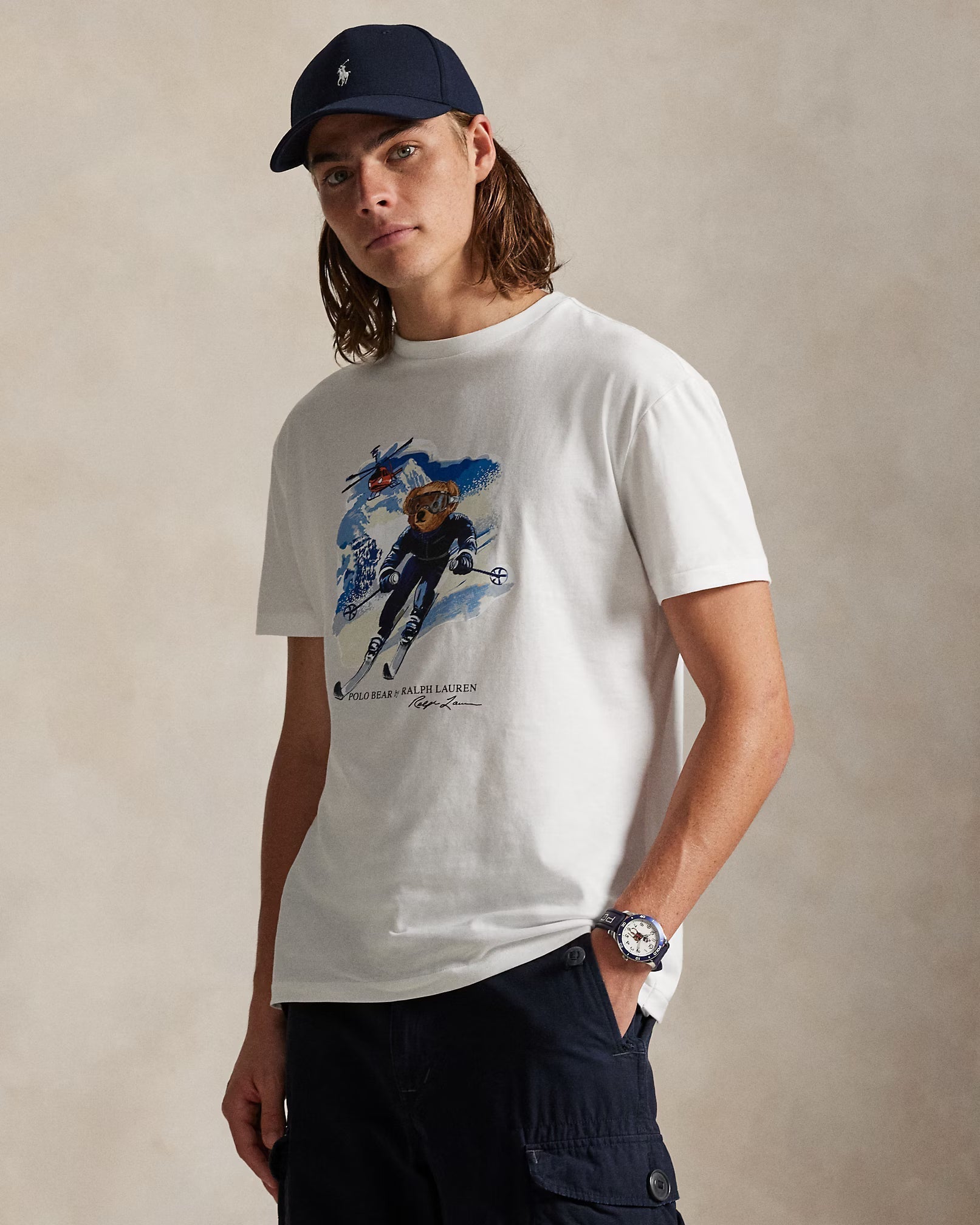 Herren Polo Bear T-Shirt aus Jersey im Classic Fit