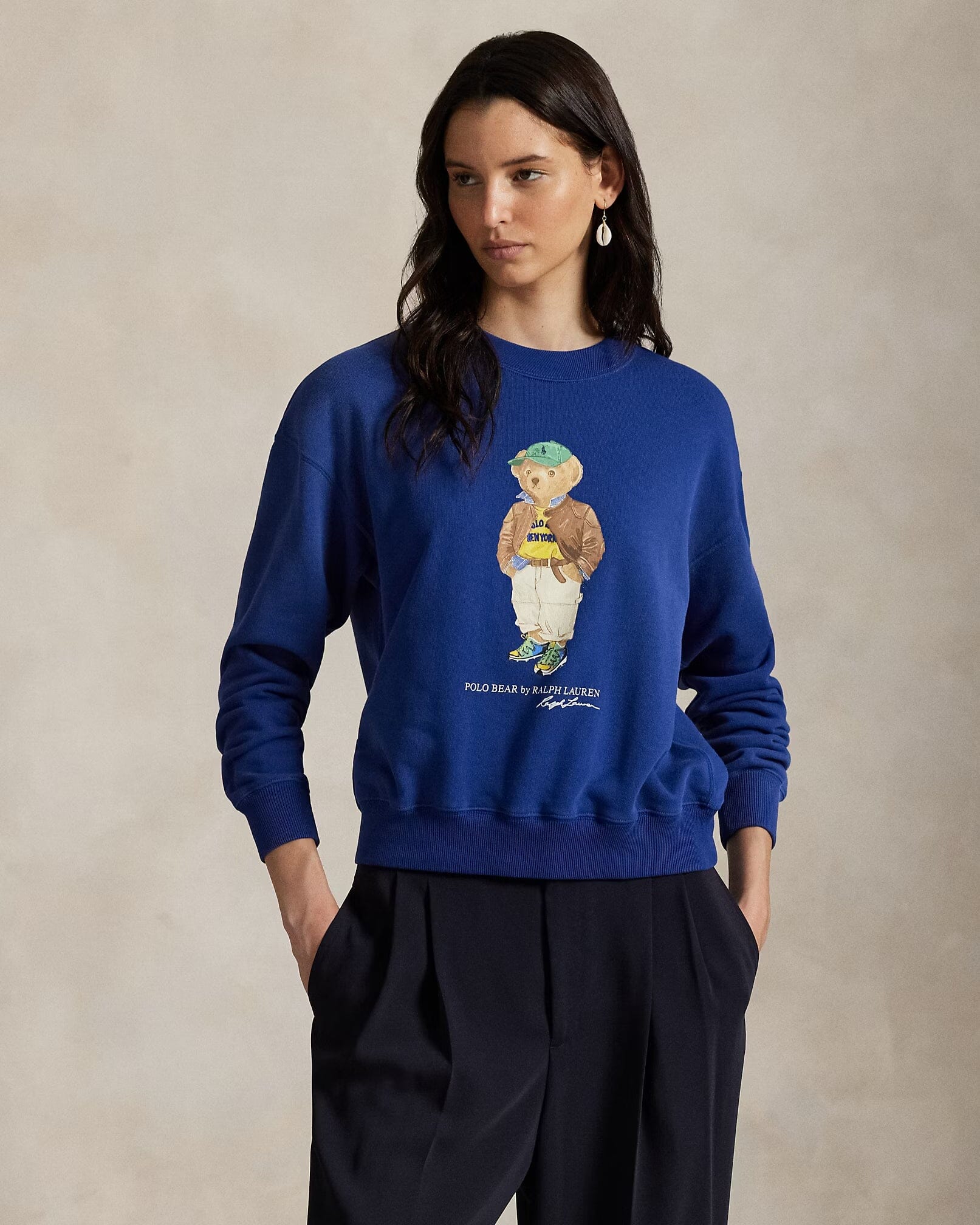 Herren Polo Bear Leichtes Fleece-Sweatshirt