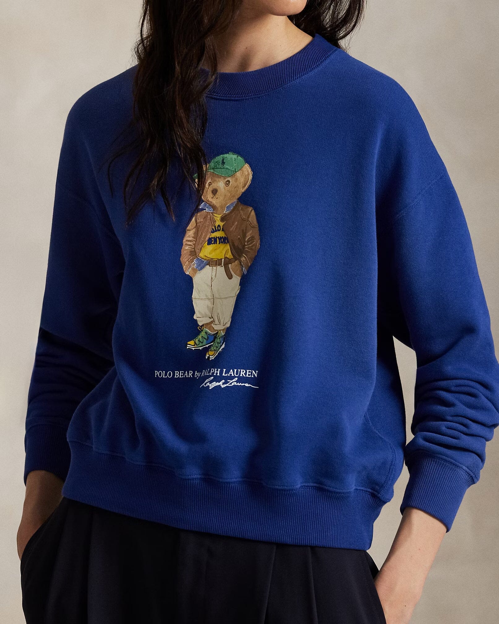 Herren Polo Bear Leichtes Fleece-Sweatshirt