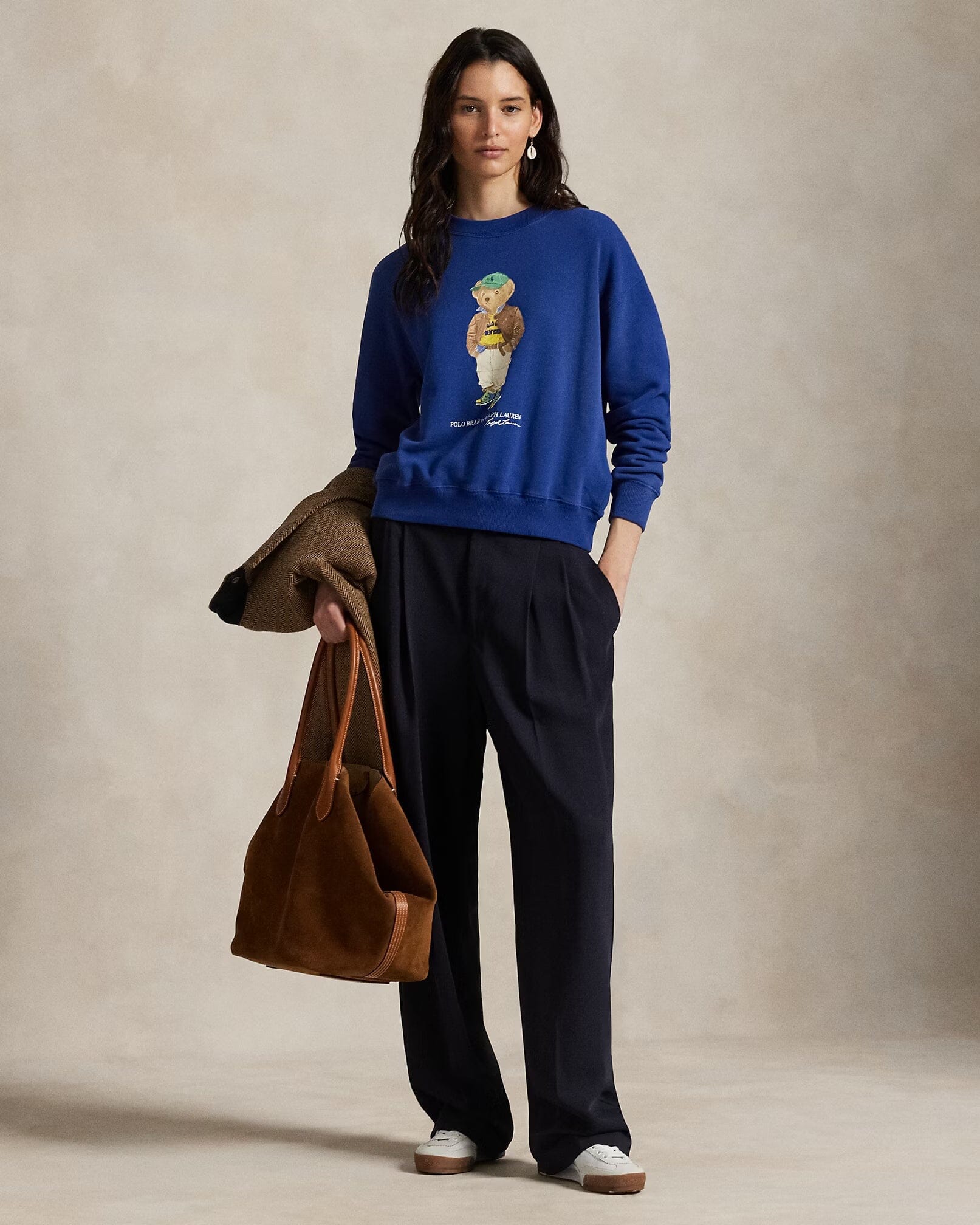 Herren Polo Bear Leichtes Fleece-Sweatshirt