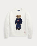 Pull ras-du-cou en lin et coton Polo Bear pour homme