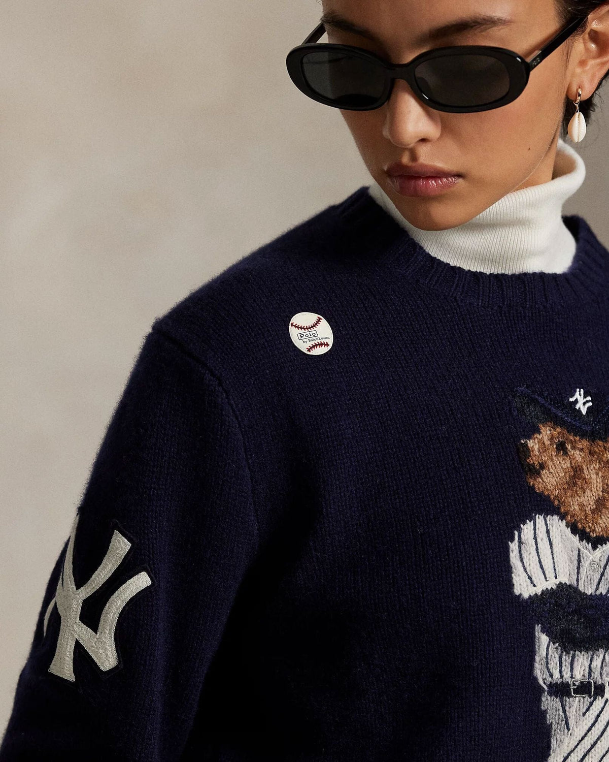 Pull Polo Bear Yankees pour homme