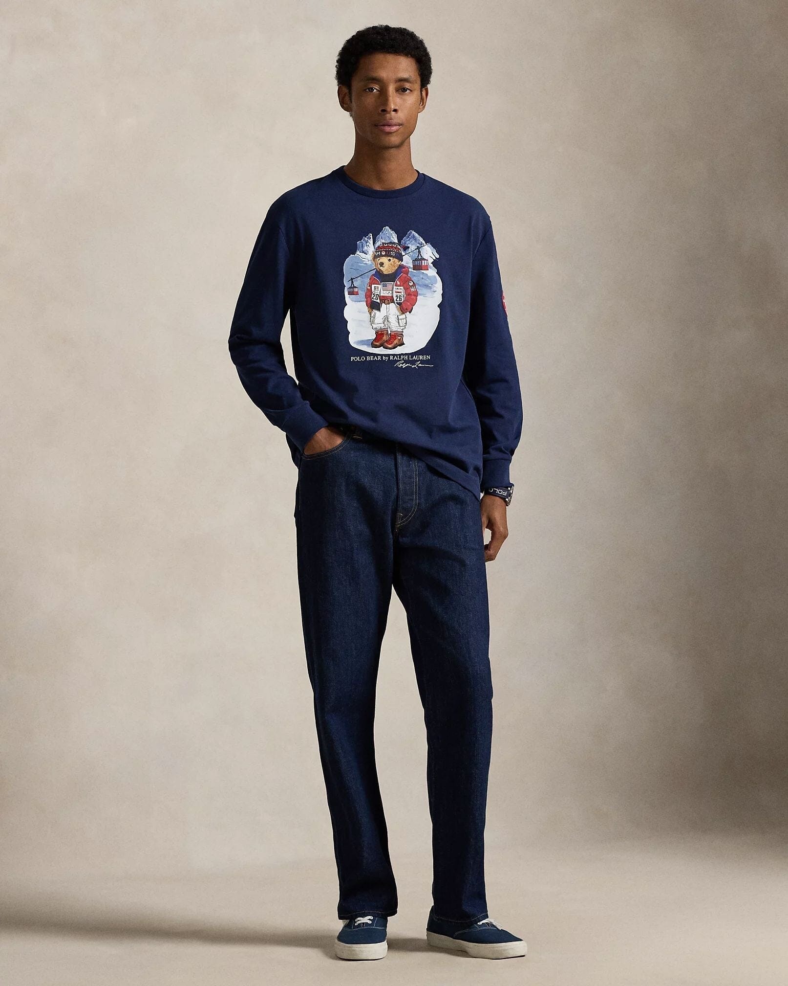 Herren Team USA Polo Bear T-Shirt