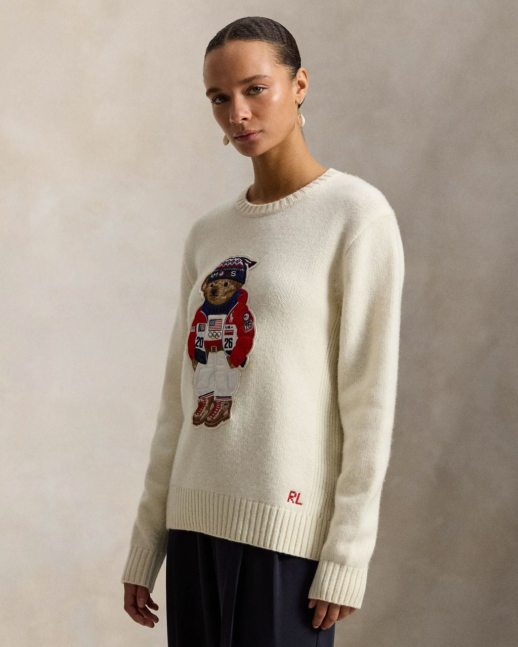 Pull Polo Bear Team USA pour homme