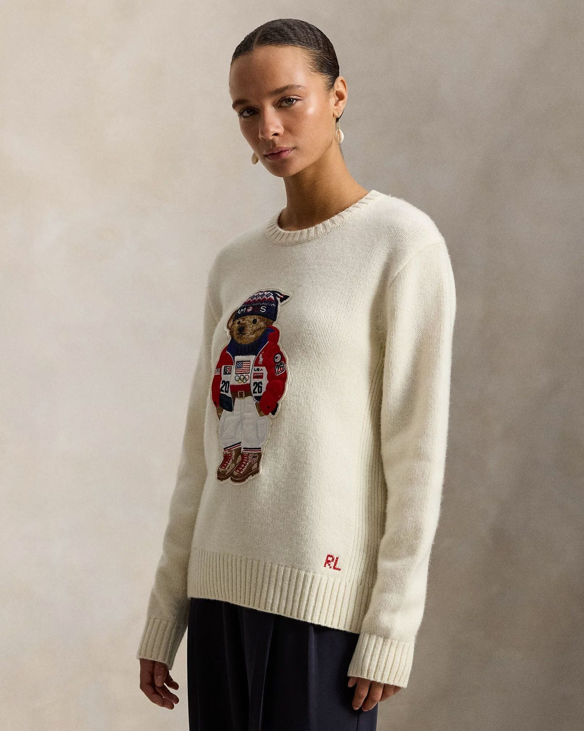 Pull Polo Bear Team USA pour homme