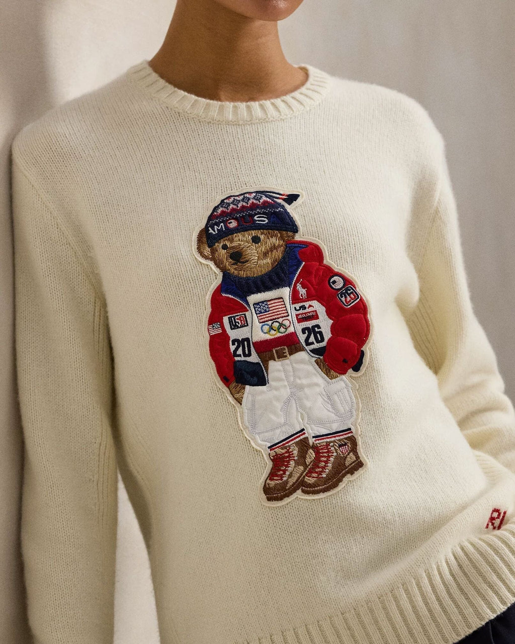 Pull Polo Bear Team USA pour homme