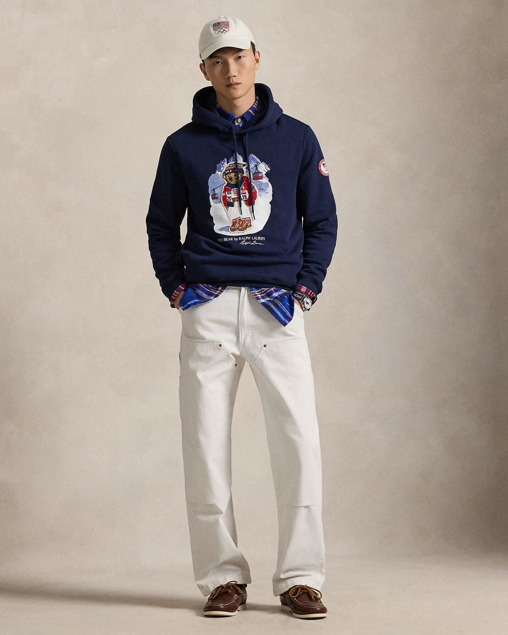 Hoodie Polo Bear Homme Team USA