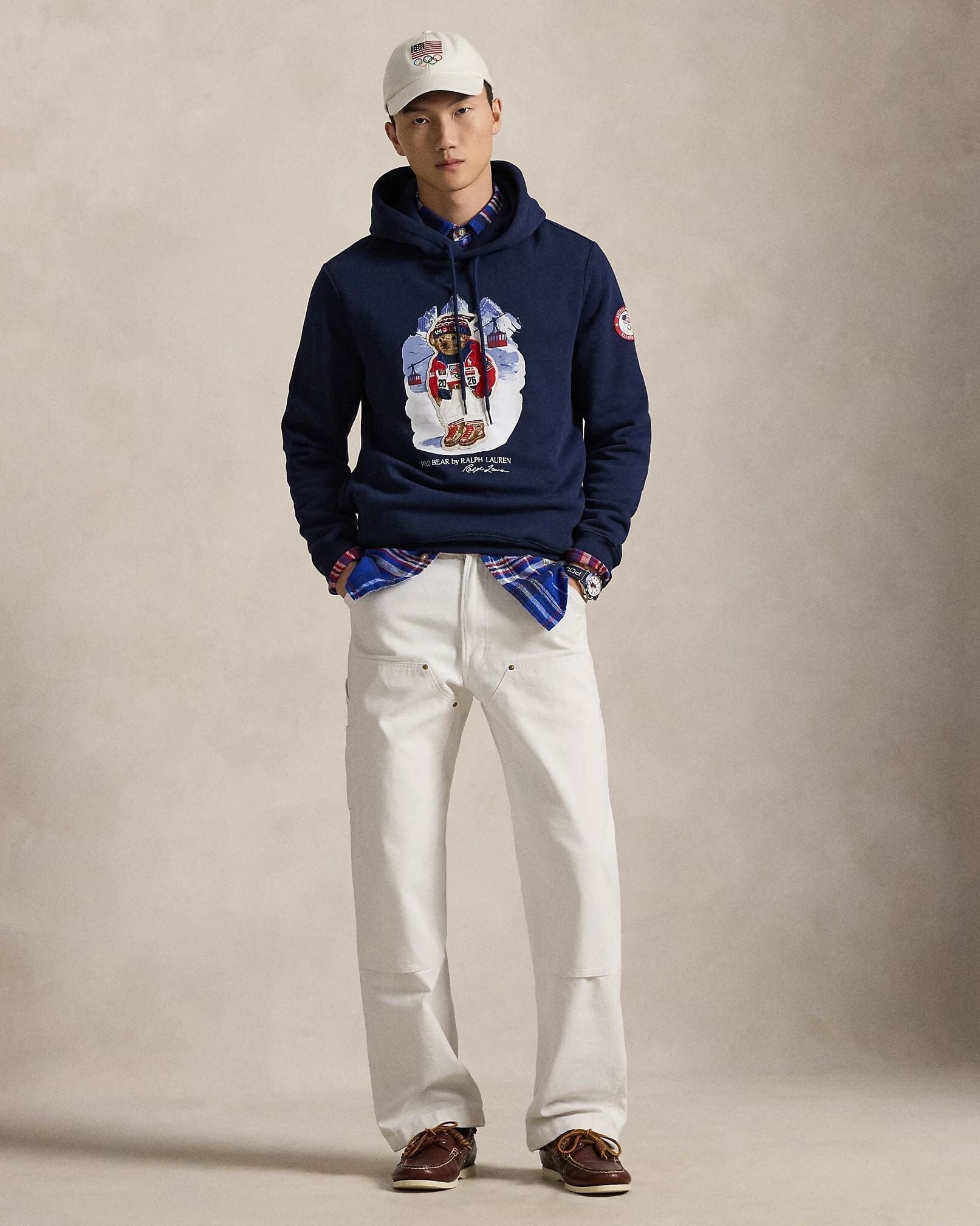 Hoodie Polo Bear Homme Team USA