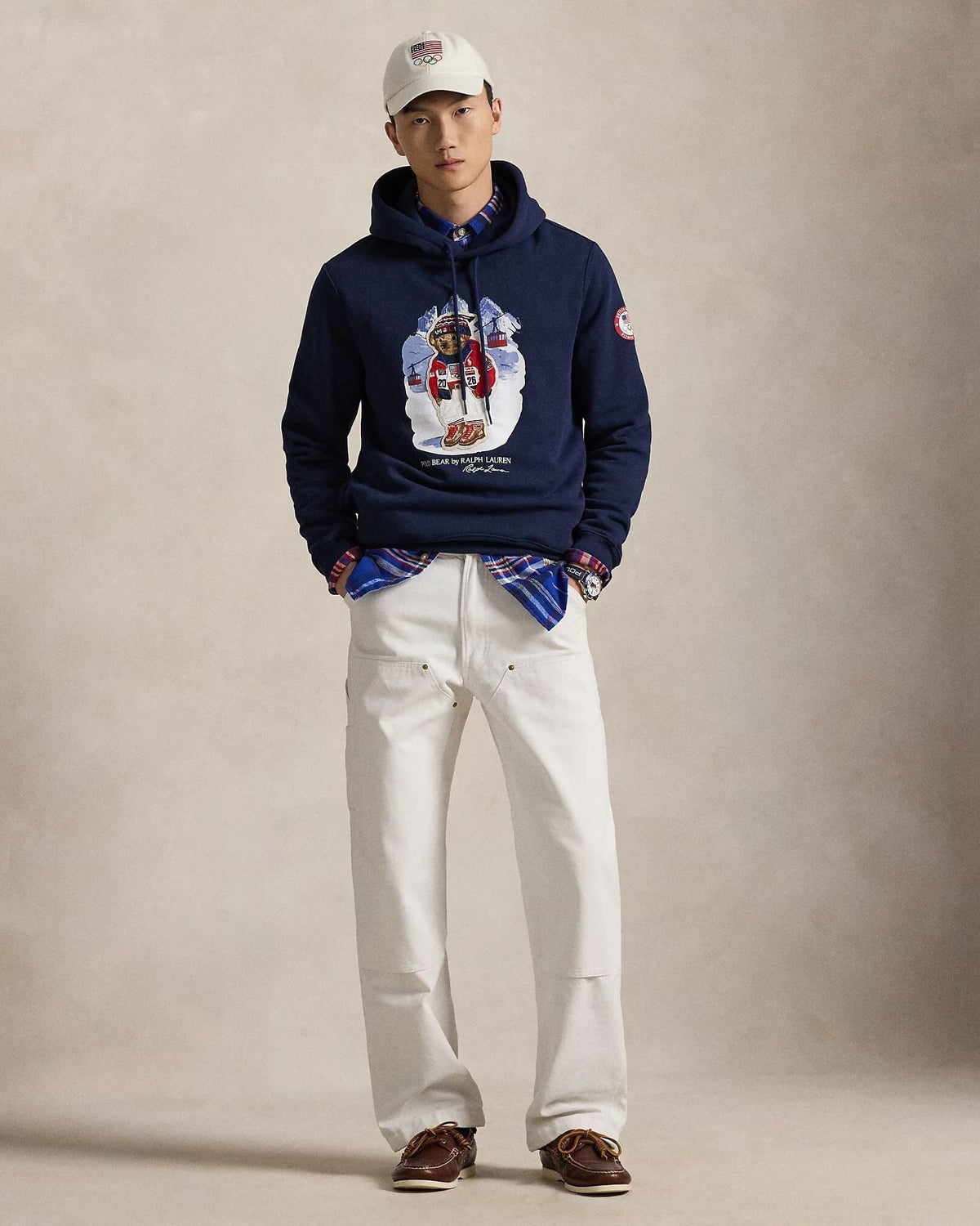 Hoodie Polo Bear Homme Team USA