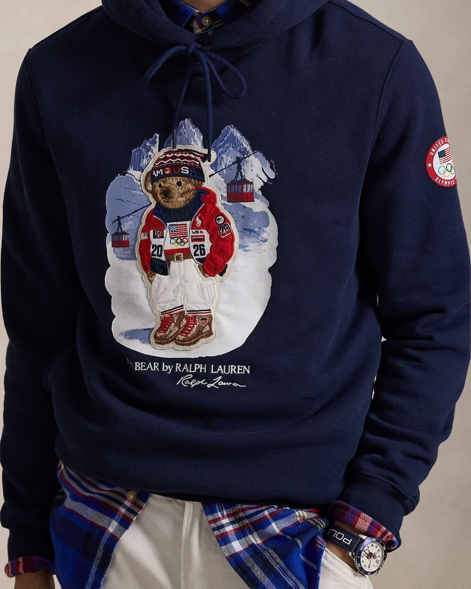 Hoodie Polo Bear Homme Team USA