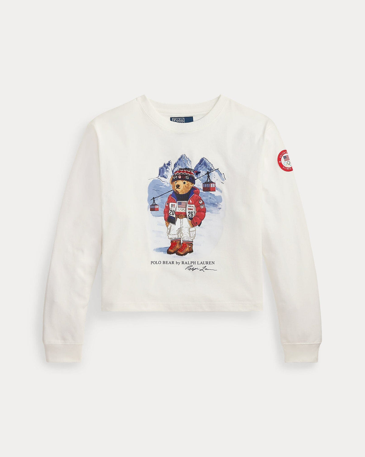 T-shirt à manches longues Polo Bear Team USA pour homme