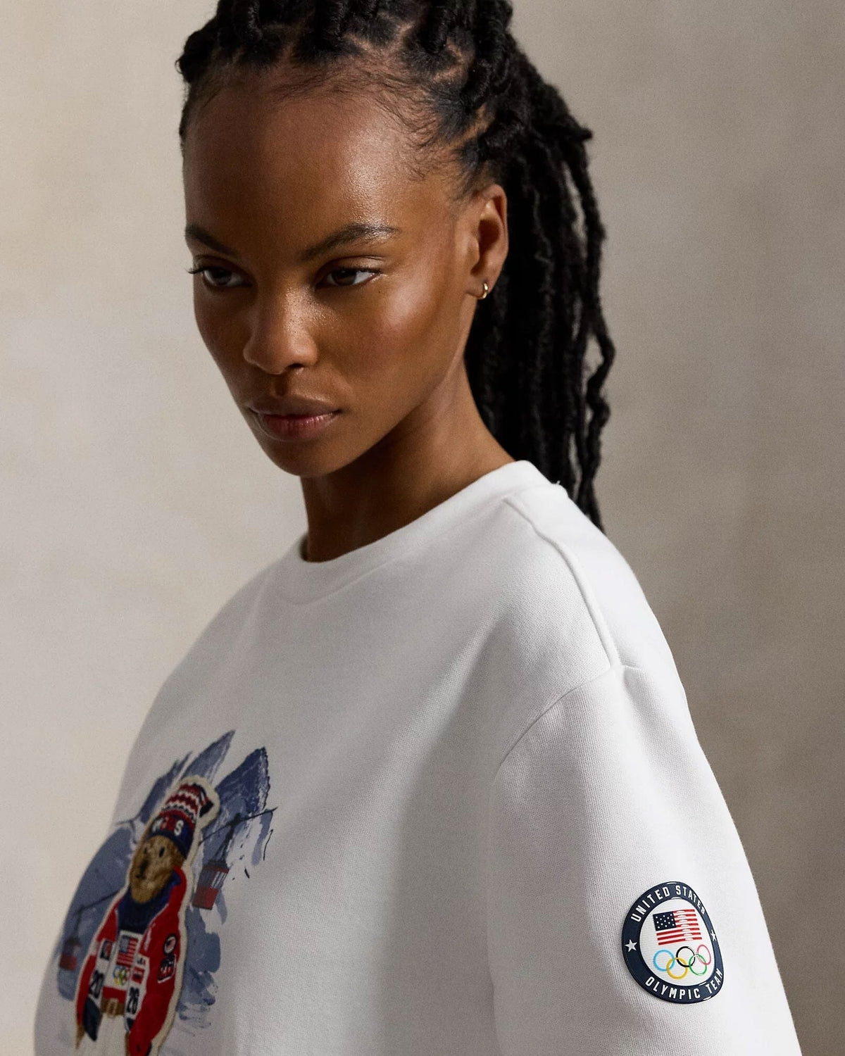 Sweat-shirt ours polaire Team USA pour homme