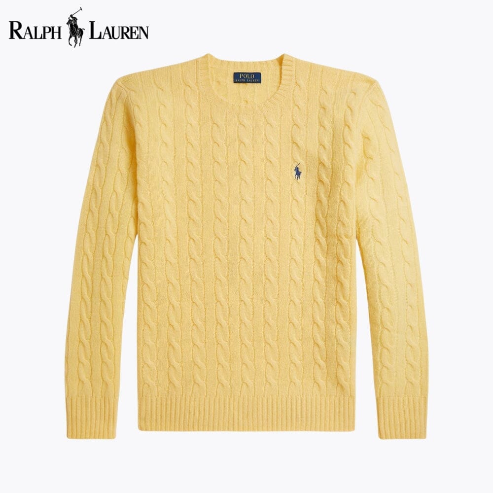 Pull en cachemire et laine torsadé RL