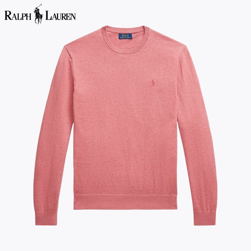 Pull ras-du-cou en coton et cachemire pour homme