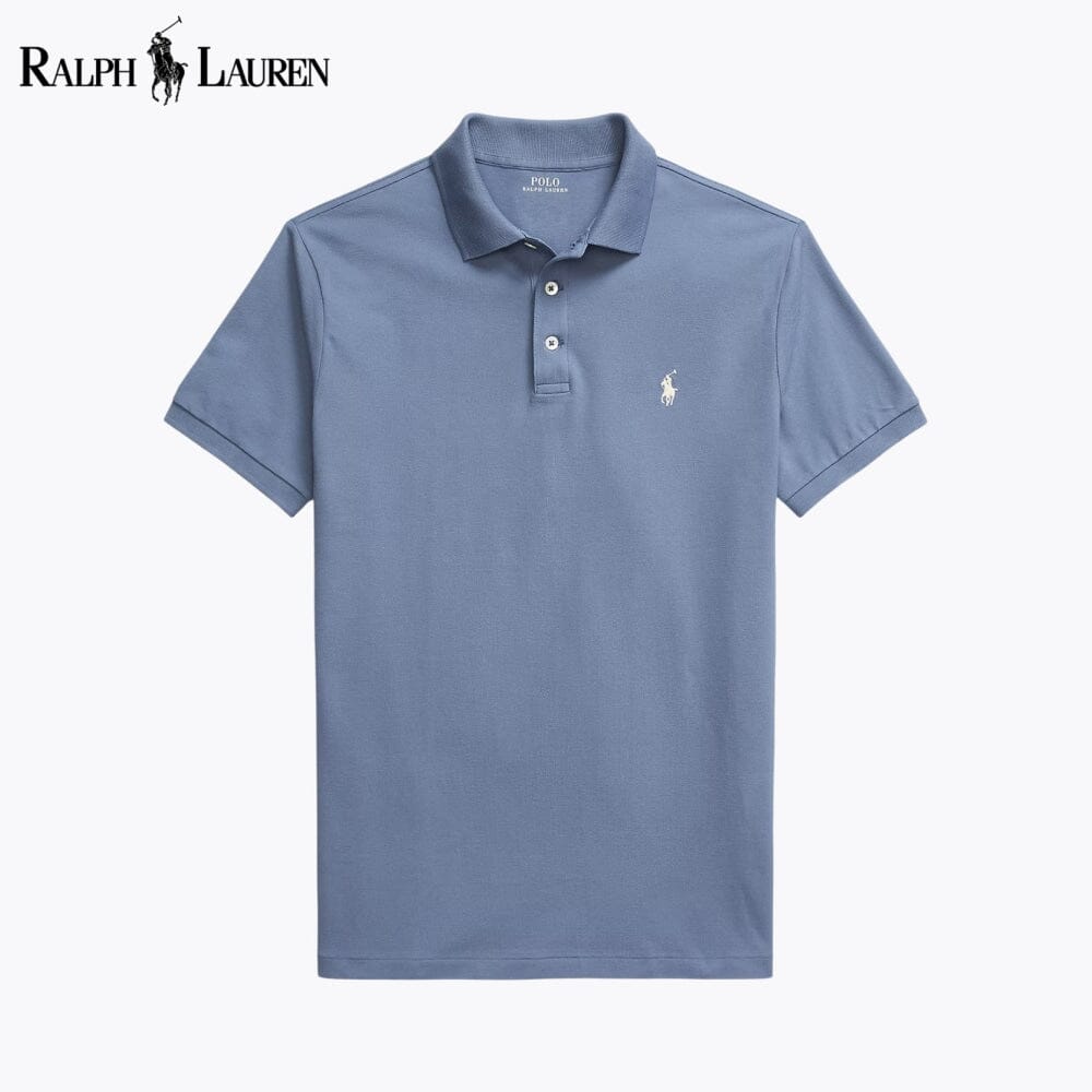 Polo en maille stretch coupe cintrée personnalisée pour homme